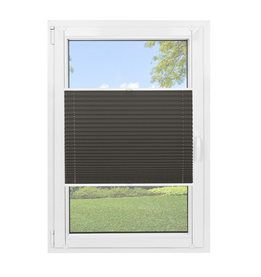 jaluzele plisate non invazive termice cu carligi graphite silver jaluzele plisate non invazive termice cu carligi graphite silver